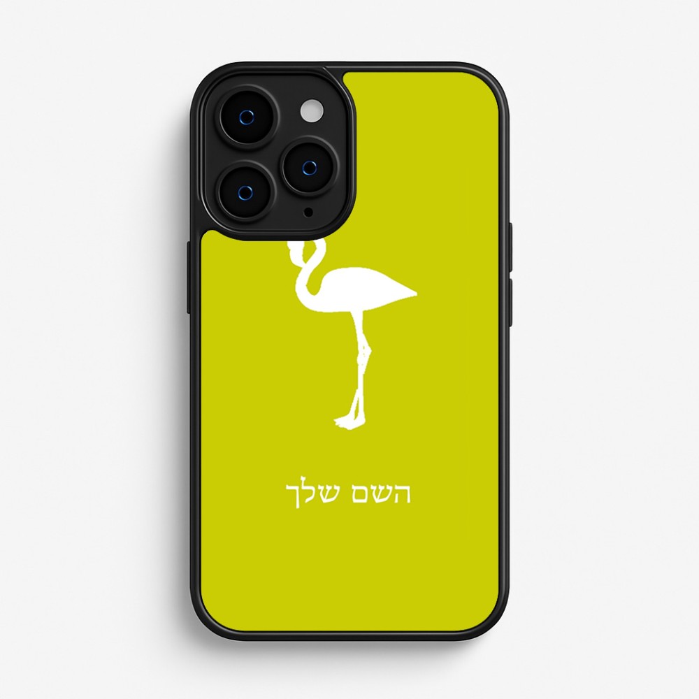 כיסוי בעיצוב אישי עם השם שלך לדגם - Apple iPhone 16 Pro בעיצוב אנפה