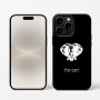 כיסוי בעיצוב אישי עם השם שלך לדגם - Apple iPhone 16 Pro בעיצוב ראש פיל
