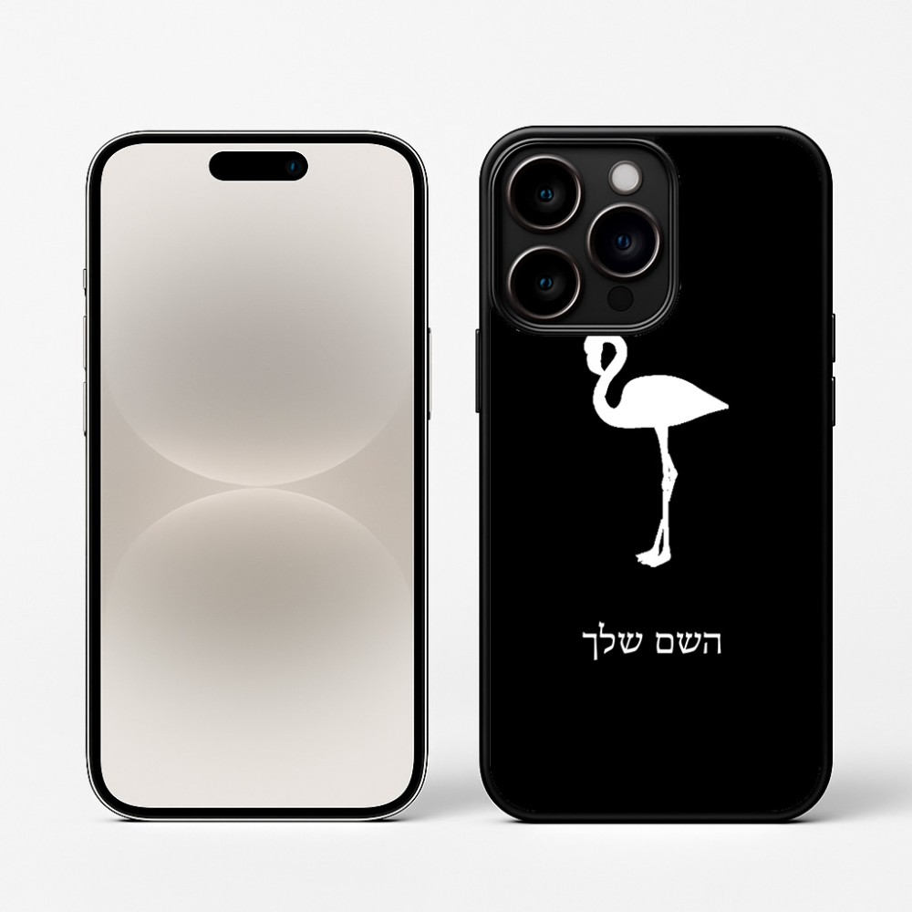 כיסוי בעיצוב אישי עם השם שלך לדגם - Apple iPhone 16 Pro בעיצוב אנפה