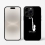 כיסוי בעיצוב אישי עם השם שלך לדגם - Apple iPhone 16 Pro בעיצוב סקסופון