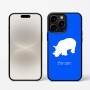 כיסוי בעיצוב אישי עם השם שלך לדגם - Apple iPhone 16 Pro בעיצוב קרנף