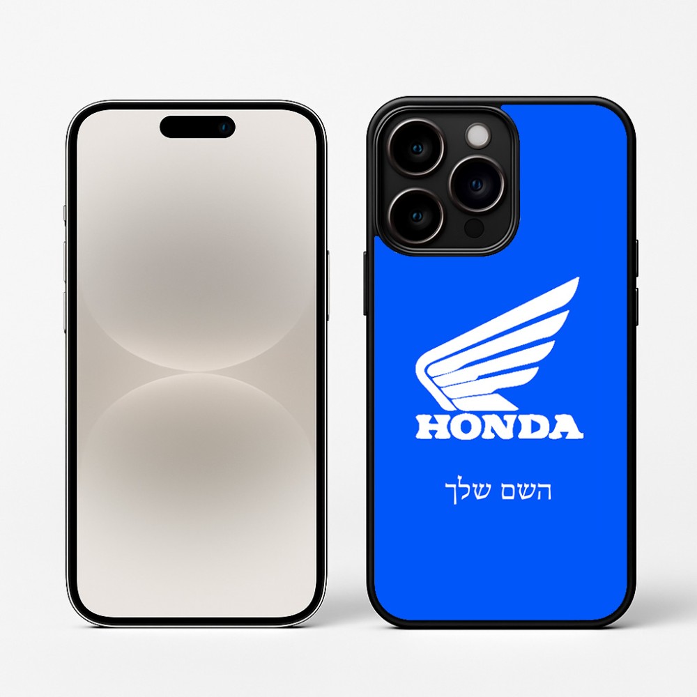 כיסוי בעיצוב אישי עם השם שלך לדגם - Apple iPhone 16 Pro בעיצוב הונדה