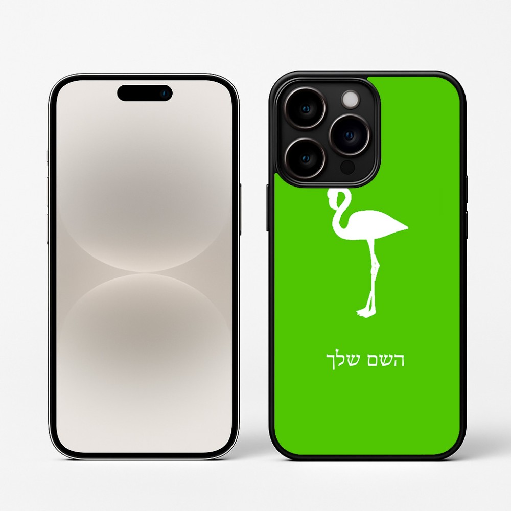 כיסוי בעיצוב אישי עם השם שלך לדגם - Apple iPhone 16 Pro בעיצוב אנפה