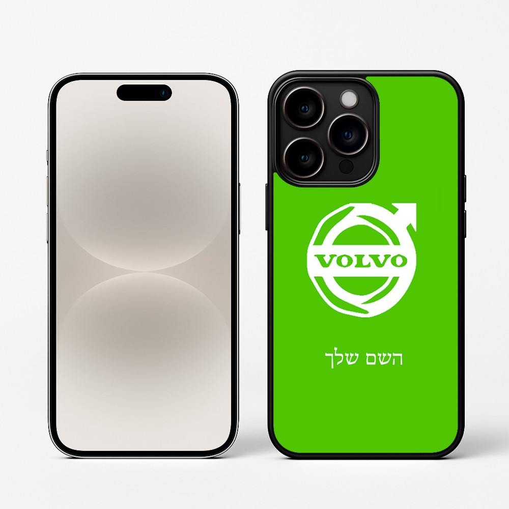כיסוי בעיצוב אישי עם השם שלך לדגם - Apple iPhone 16 Pro בעיצוב וולוו