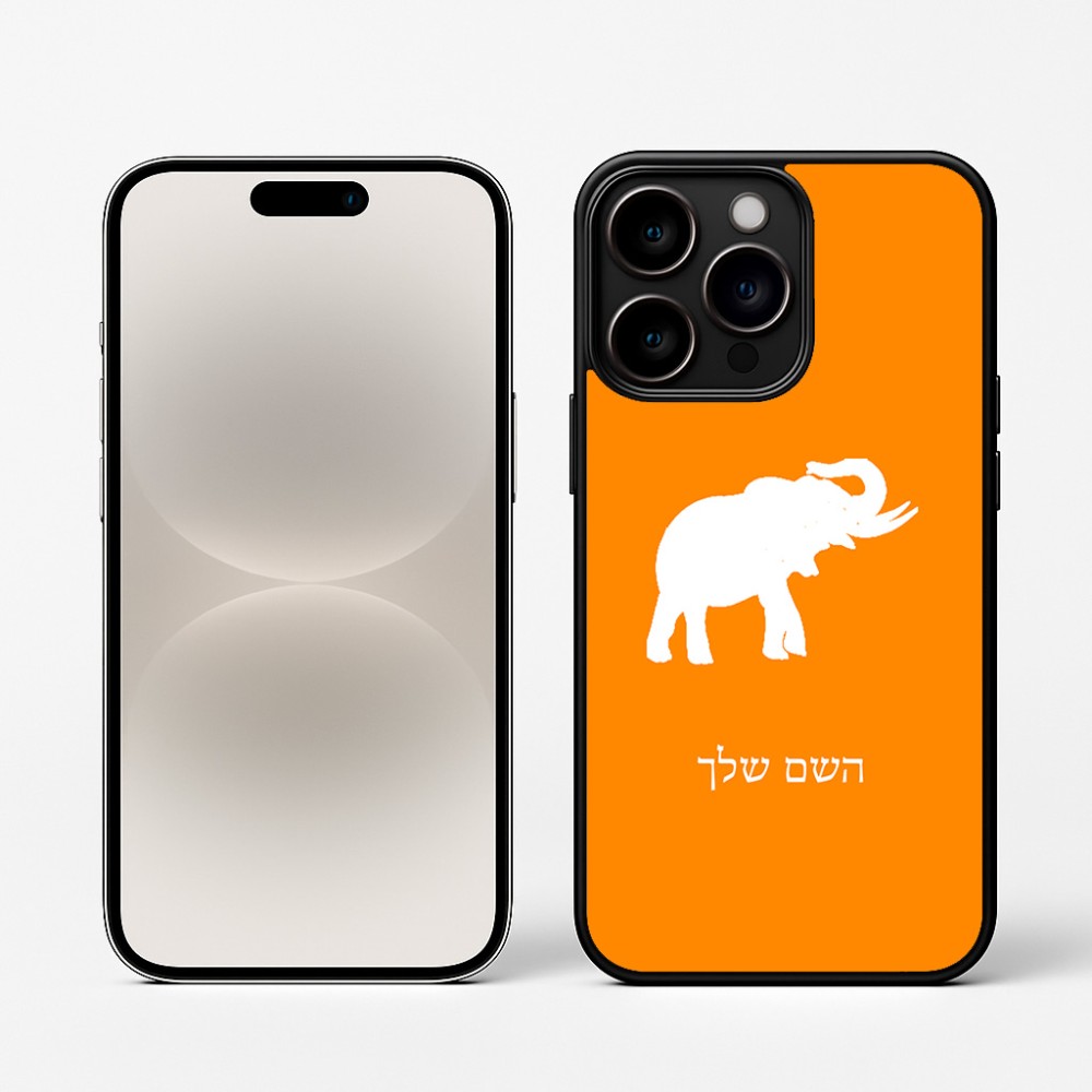 כיסוי בעיצוב אישי עם השם שלך לדגם - Apple iPhone 16 Pro בעיצוב פיל