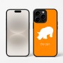 כיסוי בעיצוב אישי עם השם שלך לדגם - Apple iPhone 16 Pro בעיצוב קרנף