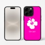כיסוי בעיצוב אישי עם השם שלך לדגם - Apple iPhone 16 Pro בעיצוב פרח היביסקוס