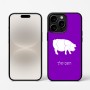 כיסוי בעיצוב אישי עם השם שלך לדגם - Apple iPhone 16 Pro בעיצוב חזיר