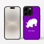 כיסוי בעיצוב אישי עם השם שלך לדגם - Apple iPhone 16 Pro בעיצוב קרנף