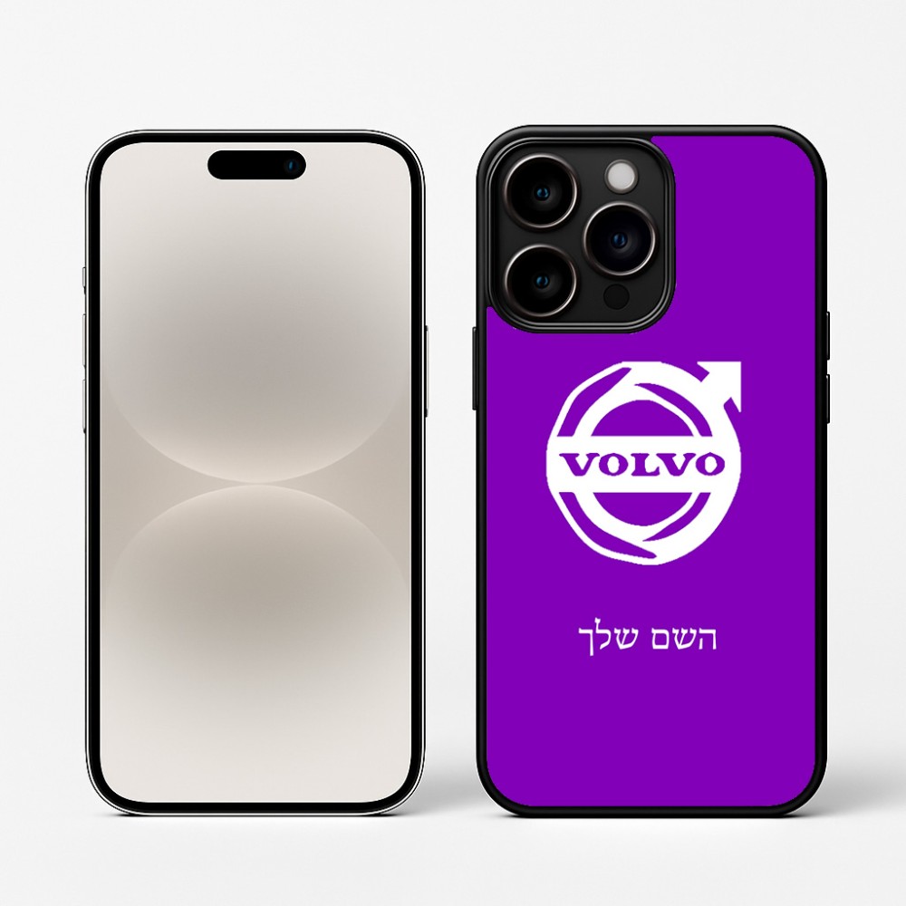 כיסוי בעיצוב אישי עם השם שלך לדגם - Apple iPhone 16 Pro בעיצוב וולוו