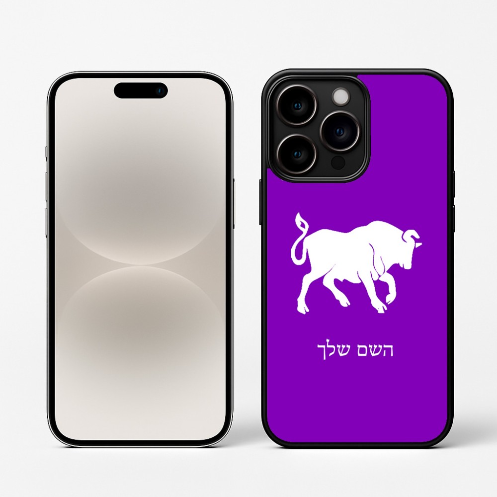 כיסוי בעיצוב אישי עם השם שלך לדגם - Apple iPhone 16 Pro בעיצוב מזלות - שור