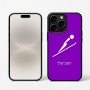כיסוי בעיצוב אישי עם השם שלך לדגם - Apple iPhone 16 Pro בעיצוב קפיצת סקי אולימפית
