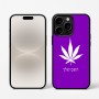 כיסוי בעיצוב אישי עם השם שלך לדגם - Apple iPhone 16 Pro בעיצוב עלה מריחואנה - גראס