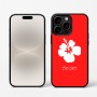 כיסוי בעיצוב אישי עם השם שלך לדגם - Apple iPhone 16 Pro בעיצוב פרח היביסקוס
