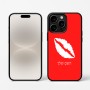 כיסוי בעיצוב אישי עם השם שלך לדגם - Apple iPhone 16 Pro בעיצוב שפתיים - נשיקה