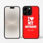 כיסוי בעיצוב אישי עם השם שלך לדגם - Apple iPhone 16 Pro בעיצוב אוהבת את החבר שלי