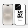 כיסוי בעיצוב אישי עם השם שלך לדגם - Apple iPhone 16 Pro בעיצוב לנשק את החברה שלי