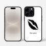 כיסוי בעיצוב אישי עם השם שלך לדגם - Apple iPhone 16 Pro בעיצוב שפתיים - נשיקה