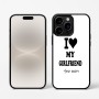 כיסוי בעיצוב אישי עם השם שלך לדגם - Apple iPhone 16 Pro בעיצוב אוהב את החברה שלי