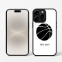 כיסוי בעיצוב אישי עם השם שלך לדגם - Apple iPhone 16 Pro בעיצוב כדורסל