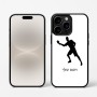 כיסוי בעיצוב אישי עם השם שלך לדגם - Apple iPhone 16 Pro בעיצוב שחקן פינג פונג