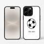 כיסוי בעיצוב אישי עם השם שלך לדגם - Apple iPhone 16 Pro בעיצוב כדורגל כדור כדורגל
