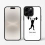 כיסוי בעיצוב אישי עם השם שלך לדגם - Apple iPhone 16 Pro בעיצוב הרמת משקולות