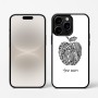 כיסוי בעיצוב אישי עם השם שלך לדגם - Apple iPhone 16 Pro בעיצוב הדפס תפוח