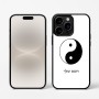 כיסוי בעיצוב אישי עם השם שלך לדגם - Apple iPhone 16 Pro בעיצוב סמל יינג יאנג