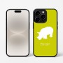 כיסוי בעיצוב אישי עם השם שלך לדגם - Apple iPhone 16 Pro בעיצוב קרנף