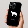 כיסוי בעיצוב אישי עם השם שלך לדגם - Apple iPhone 16 Pro בעיצוב כלב