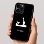 כיסוי בעיצוב אישי עם השם שלך לדגם - Apple iPhone 16 Pro בעיצוב ג'ירפה באפריקה