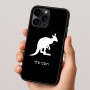כיסוי בעיצוב אישי עם השם שלך לדגם - Apple iPhone 16 Pro בעיצוב קנגורו