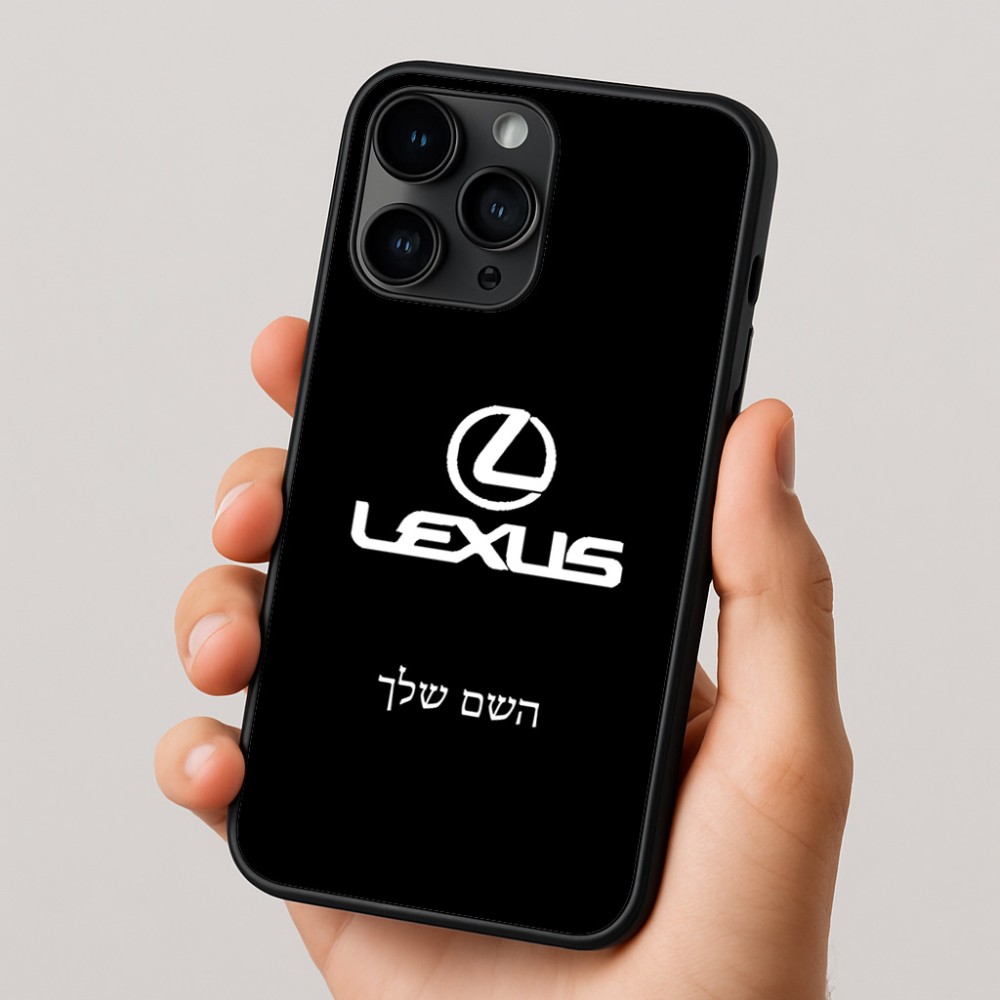 כיסוי בעיצוב אישי עם השם שלך לדגם - Apple iPhone 16 Pro בעיצוב לקסוס