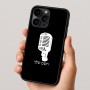 כיסוי בעיצוב אישי עם השם שלך לדגם - Apple iPhone 16 Pro בעיצוב מיקרופון