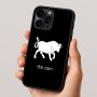 כיסוי בעיצוב אישי עם השם שלך לדגם - Apple iPhone 16 Pro בעיצוב מזלות - שור