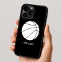 כיסוי בעיצוב אישי עם השם שלך לדגם - Apple iPhone 16 Pro בעיצוב כדורסל
