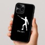 כיסוי בעיצוב אישי עם השם שלך לדגם - Apple iPhone 16 Pro בעיצוב לוחם סייף