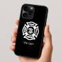 כיסוי בעיצוב אישי עם השם שלך לדגם - Apple iPhone 16 Pro בעיצוב כבאי - תגית