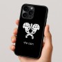 כיסוי בעיצוב אישי עם השם שלך לדגם - Apple iPhone 16 Pro בעיצוב פרחי קרן