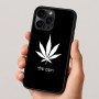 כיסוי בעיצוב אישי עם השם שלך לדגם - Apple iPhone 16 Pro בעיצוב עלה מריחואנה - גראס
