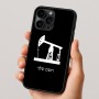 כיסוי בעיצוב אישי עם השם שלך לדגם - Apple iPhone 16 Pro בעיצוב באר נפט