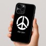 כיסוי בעיצוב אישי עם השם שלך לדגם - Apple iPhone 16 Pro בעיצוב סמל השלום