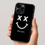 כיסוי בעיצוב אישי עם השם שלך לדגם - Apple iPhone 16 Pro בעיצוב סמיילי