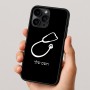 כיסוי בעיצוב אישי עם השם שלך לדגם - Apple iPhone 16 Pro בעיצוב סטטוסקופ רופא