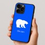 כיסוי בעיצוב אישי עם השם שלך לדגם - Apple iPhone 16 Pro בעיצוב דוב