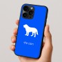 כיסוי בעיצוב אישי עם השם שלך לדגם - Apple iPhone 16 Pro בעיצוב כלב