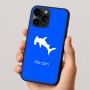 כיסוי בעיצוב אישי עם השם שלך לדגם - Apple iPhone 16 Pro בעיצוב כריש ראש פטיש