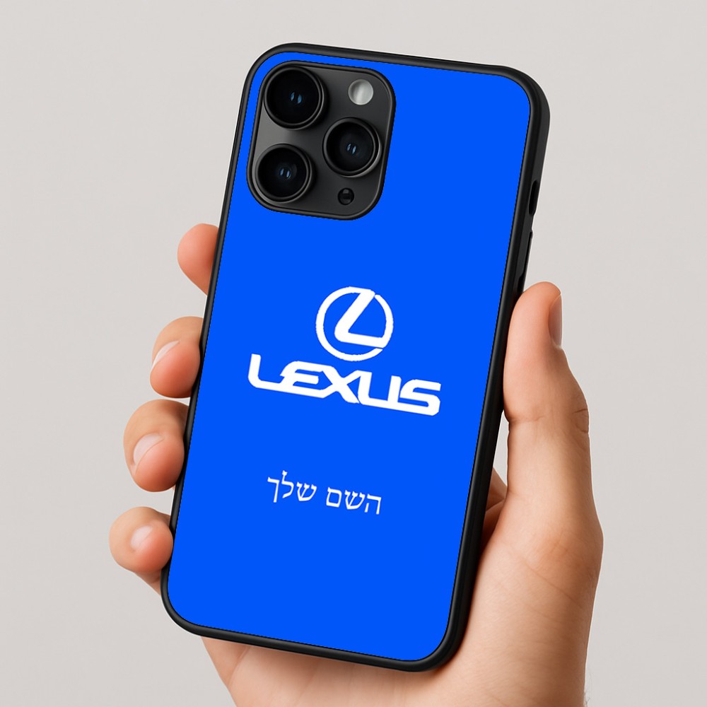 כיסוי בעיצוב אישי עם השם שלך לדגם - Apple iPhone 16 Pro בעיצוב לקסוס
