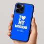 כיסוי בעיצוב אישי עם השם שלך לדגם - Apple iPhone 16 Pro בעיצוב אוהבת את החבר שלי